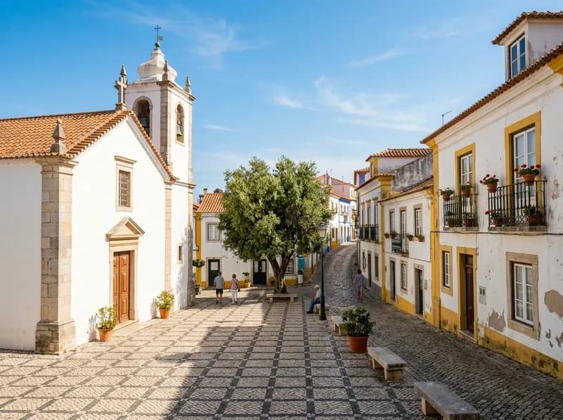 Centro histórico de Loures e a igreja