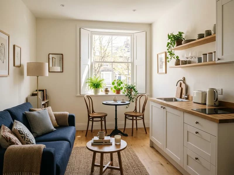 Apartamento T1 compacto e mobilado